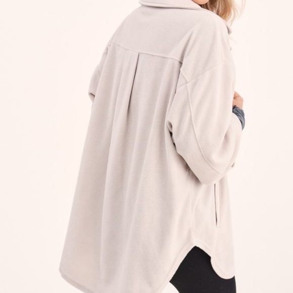 NWT Lightweight Fleece Shacket Shirt Jacket - Picture 7 of 7